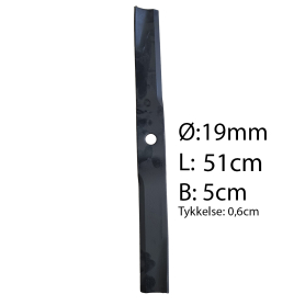 Kniv til SSFM rotorklipper L: 51 cm Samme knive som HNFMNKNIV150