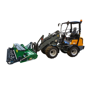 Steinbegraver SB165 hydraulisk drevet med såkasse