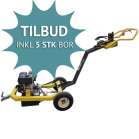 Jordbor mobilt med 9 hk motor excl bor - kan bestilles under varen